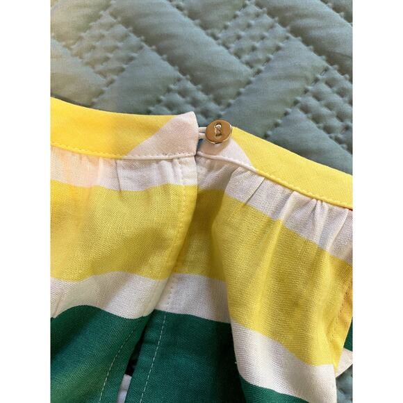 Loft Women Dress XS Multi-Color Striped High Neck Halter Apron A-Line Summer - Picture 7 of 10